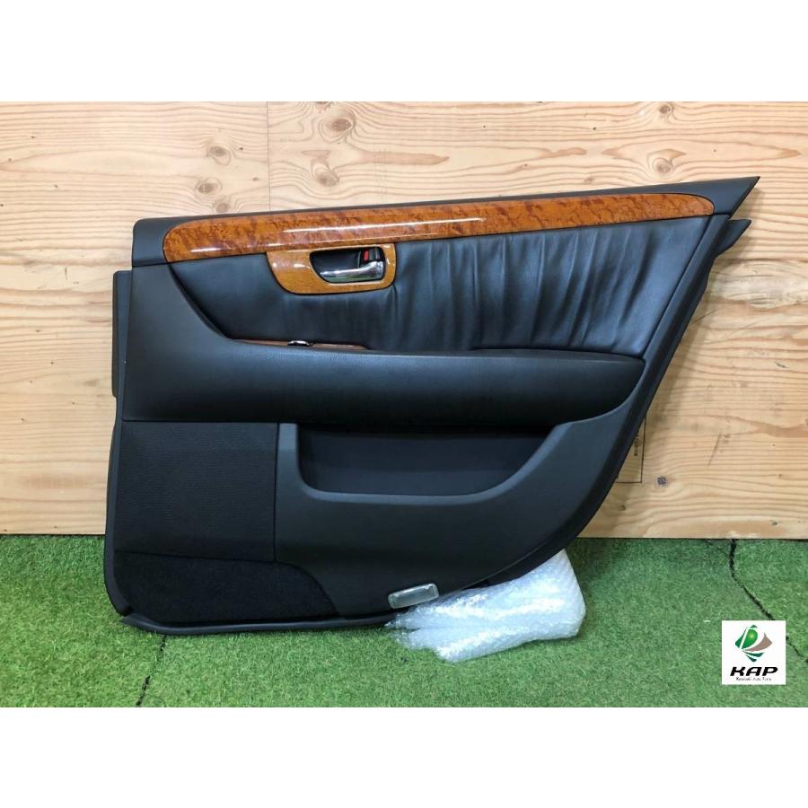 トヨタ☆セルシオ UCF30・31 純正 右 リアドア 内張り 黒革／木目調