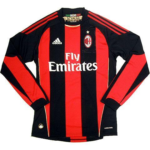 adidas（アディダス） ACミラン 10-11 ホーム 長袖ユニフォーム