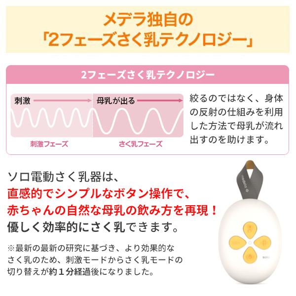 Medela（メデラ） 正規品 ソロ 電動さく乳器充電式Solo 電動搾乳機