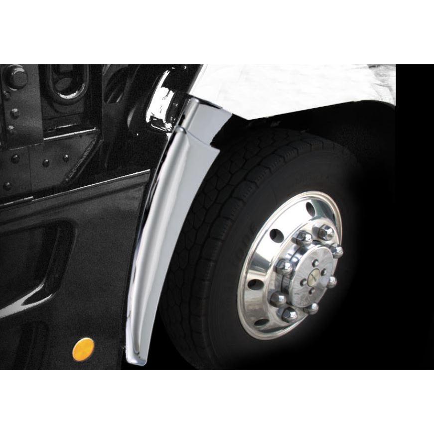 17スーパーグレート用 メッキ マッドガードカバー 左右セット