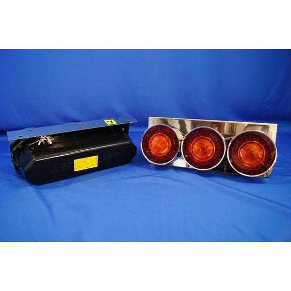 ジェットイノウエ 丸型3連テールランプ大型リレー付き左右セット