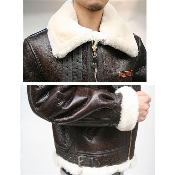 AVIREX（アヴィレックス） ムートンジャケット レザージャケット B-3