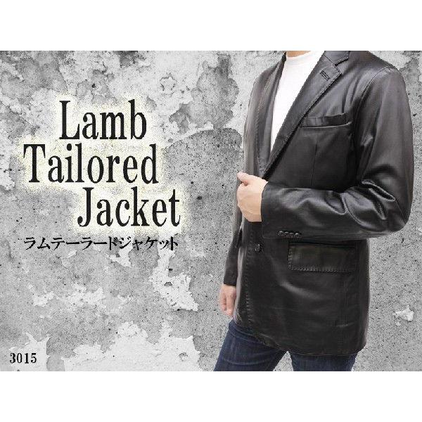 レザージャケット メンズ ラムレザージャケット テーラードジャケット