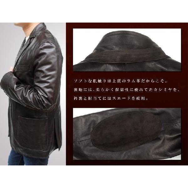 最高級本革ラムレザージャケット メンズ ラムレザージャケット