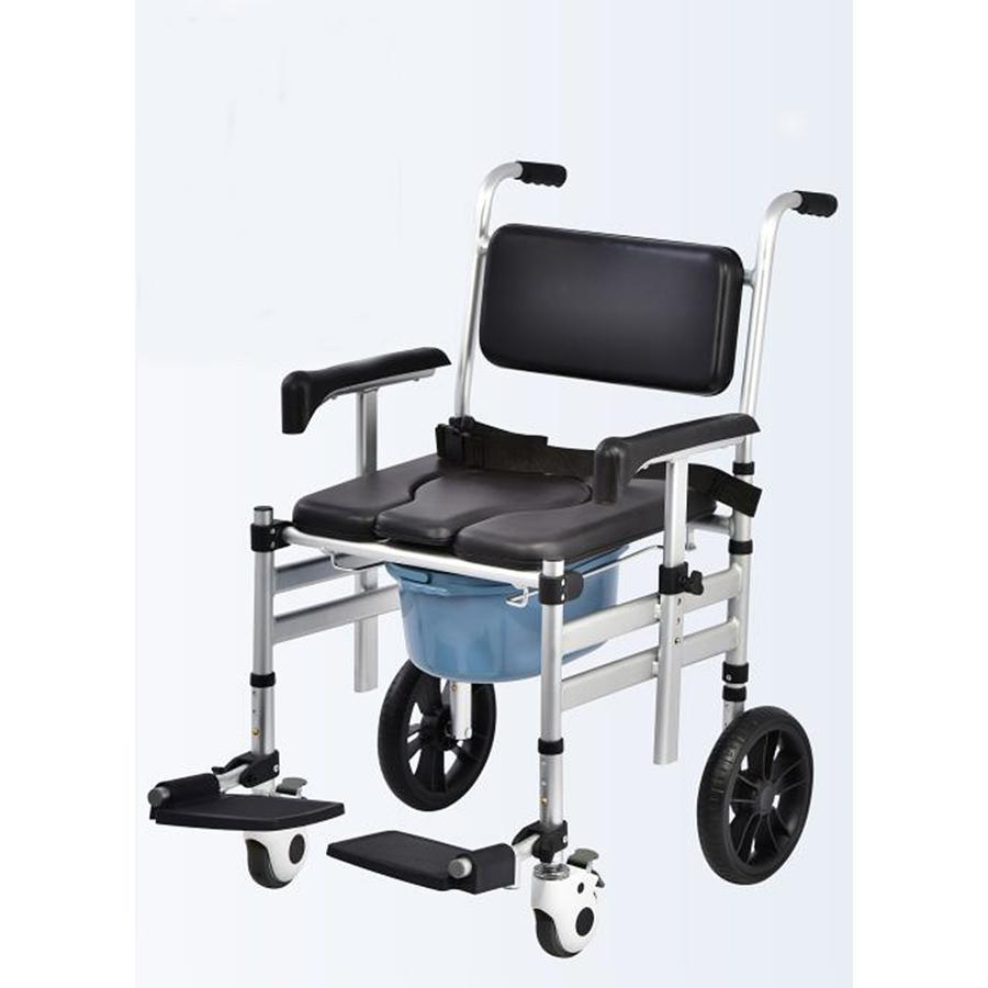 介護用シャワー椅子 360° 回転 キャスター付き高齢者 風呂椅子 トイレ