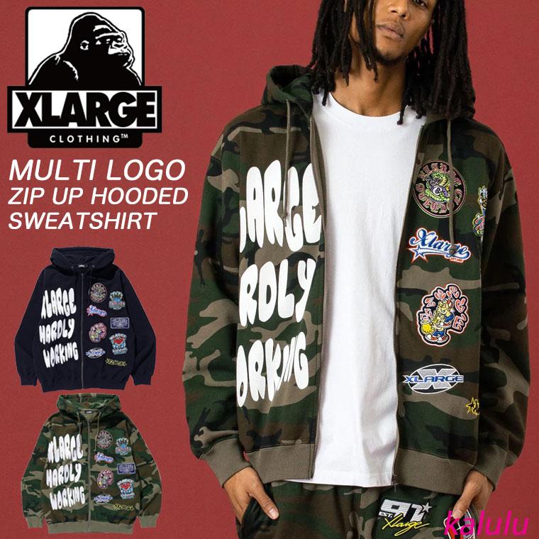 XLARGE（エクストラ ラージ） スウェットパーカー MULTI LOGO ZIP UP