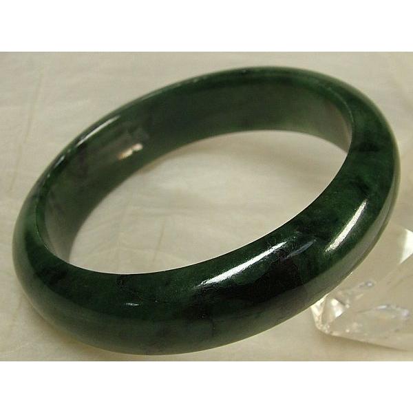 A貨ミャンマー翡翠バングル（内直径60mm）n11 : 龍香堂ストア