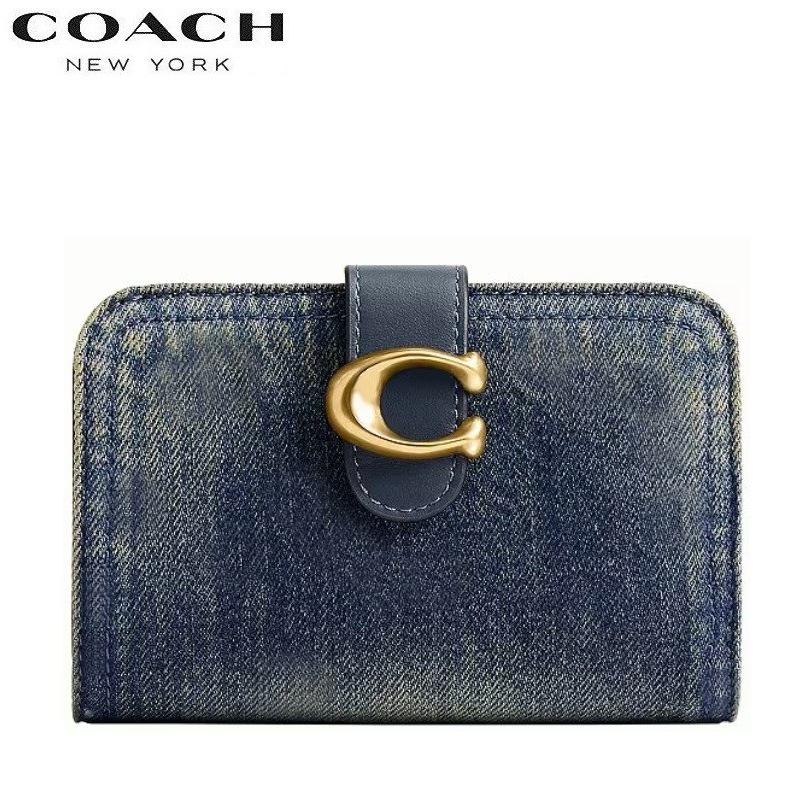 COACH（コーチ） 二つ折り財布 デニム 財布 新作 カードケース