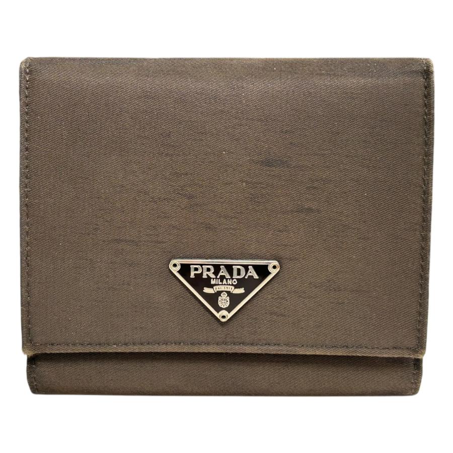 PRADA（プラダ） M176 三つ折り財布 ナイロン 三角ロゴプレート
