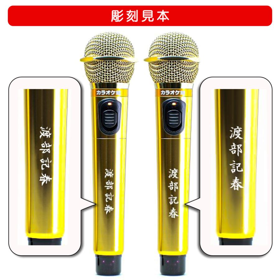 プライベートゴールドマイク（自分専用マイク）/ お名前刻印可能