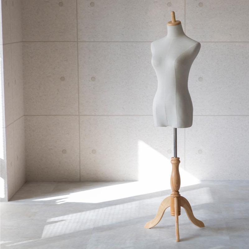 トルソー レディース 9号 マネキン 女性 パンツ対応 上半身 木製