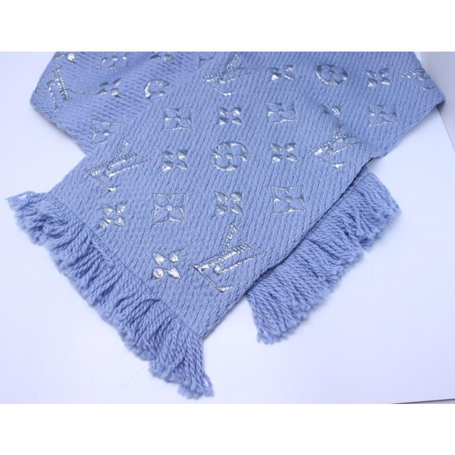 LOUIS VUITTON（ルイ・ヴィトン） LV マフラー 水色/銀 エシャルプ