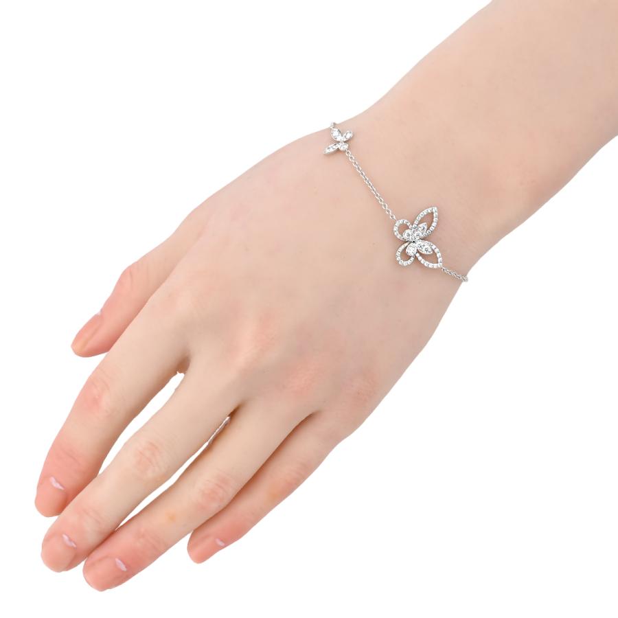 グラフ GRAFF バタフライ シルエット ダイヤ ブレスレット RGB197 新品