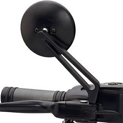 ハーレー純正 ドーム・ビレットスタイル・ミラー サテンブラック 2個セット