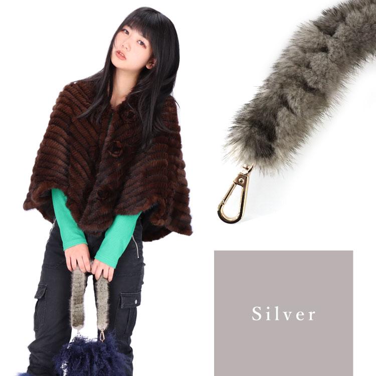 MANA ミンクファー・チューブストームバックベルト23.5cm MANA ミンク