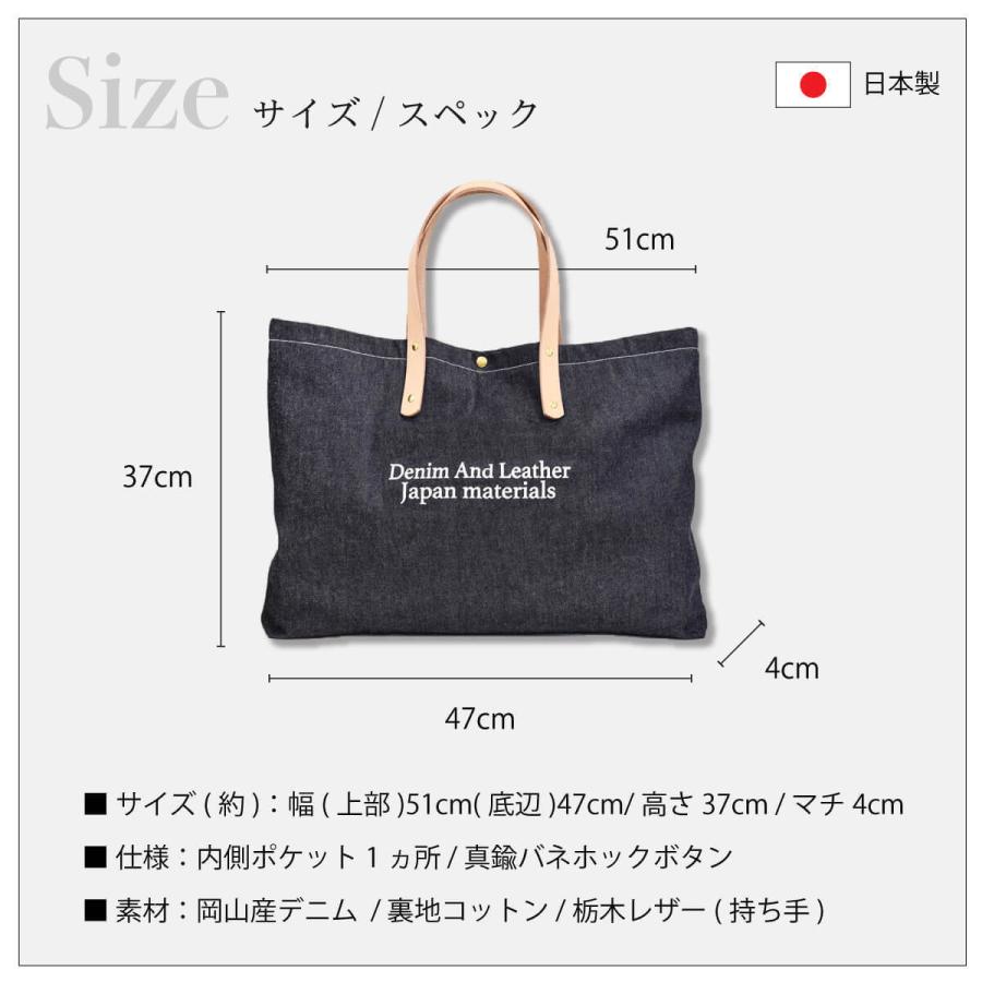 最終価格！】HANG-TAGデザイン デニム＆レザートートバッグ 最終価格
