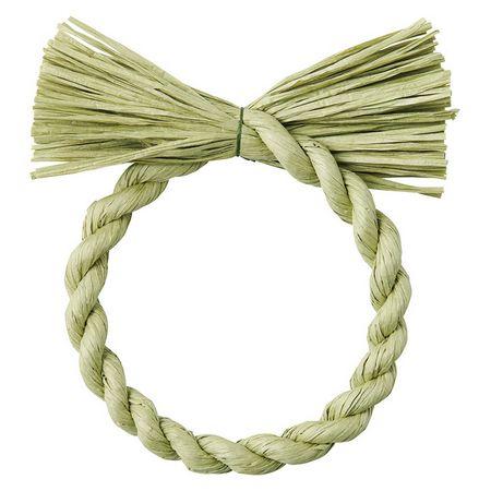 松村工芸 わらルックリース25 グリーン 25-3191-5 5個 しめ縄 正月飾り