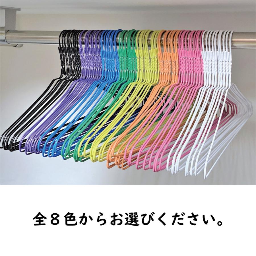 針金ハンガー 全8色 25本セット 送料無料 クリーニング屋さんの