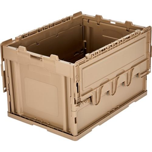 TRUSCO中山 代引き不可 TRUSCO トラスコ 蓋つき折りたたみコンテナ