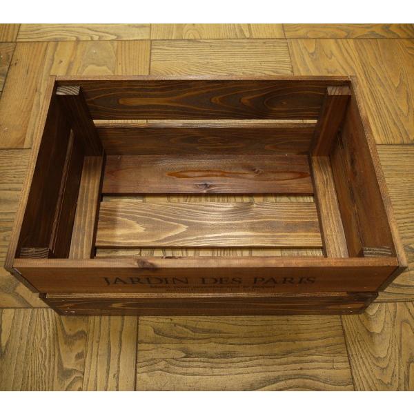 箱 収納ボックス ウッドボックス / アンティークボックス 小 ブラウン