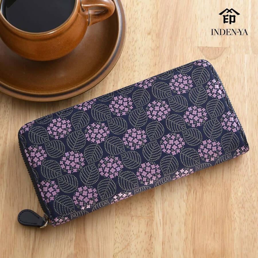 印傳屋（INDEN-YA） 卒業祝い 春財布 長財布 ラウンドファスナー 8011