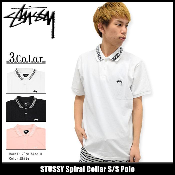 STUSSY（ステューシー） ポロシャツ 半袖 メンズ Spiral Collar(stussy