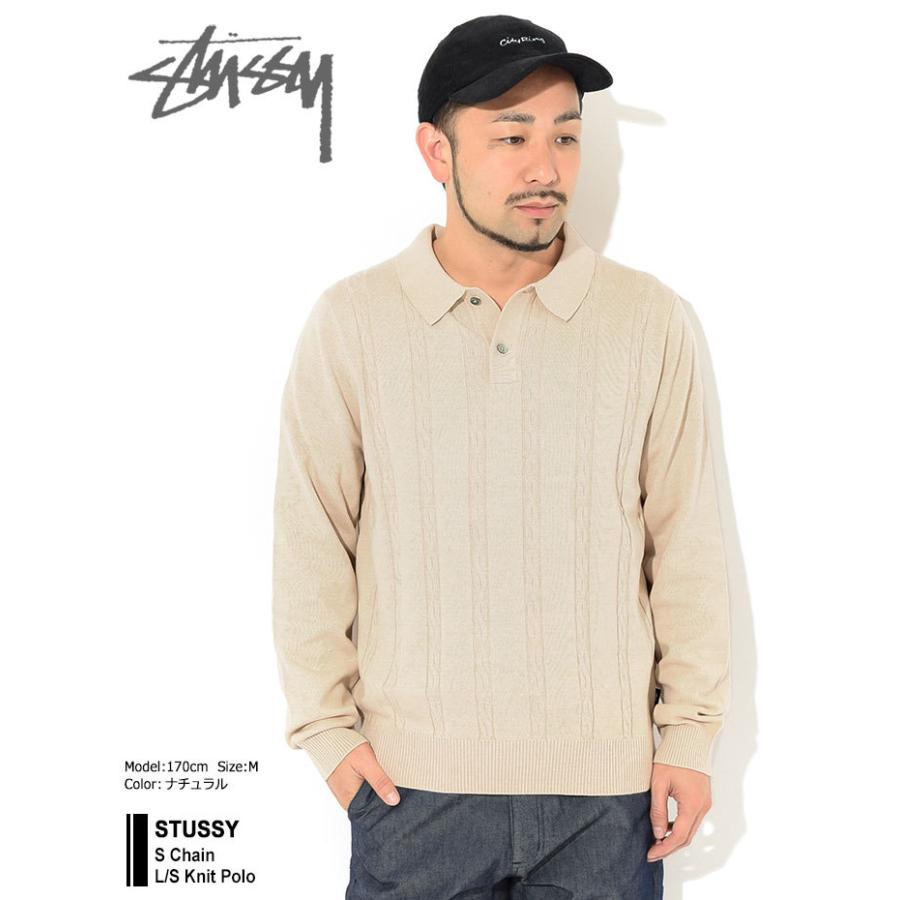 STUSSY（ステューシー） ポロシャツ 長袖 メンズ S Chain Knit