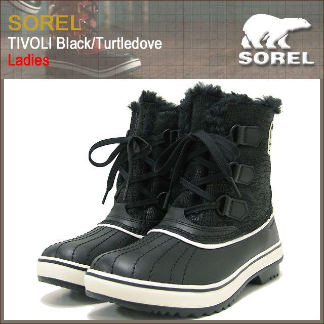 SOREL（ソレル） ブーツ ティボリ Black/Turtledove WOMENS レディース