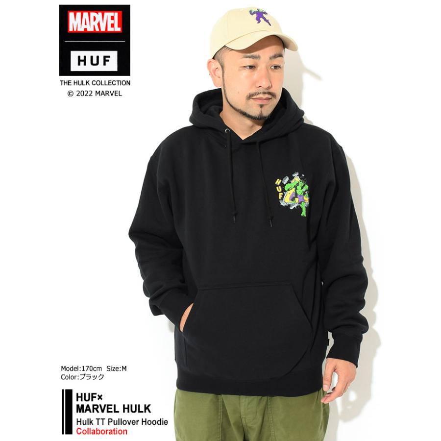 HUF（ハフ） パーカー プルオーバー メンズ マーベル ハルク TT コラボ