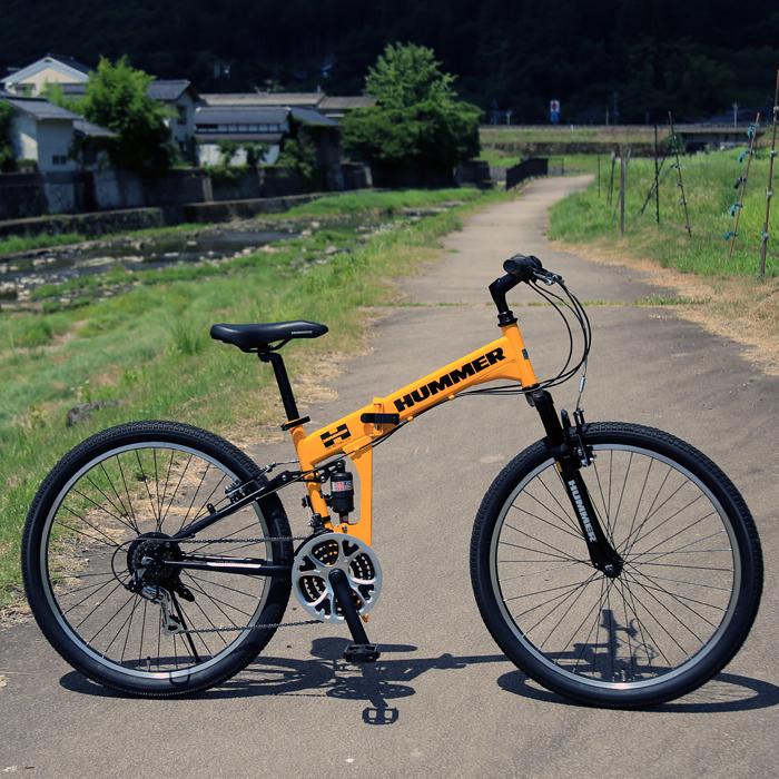 HUMMER（ハマー） 折りたたみマウンテンバイク 26インチ 18段変速 W