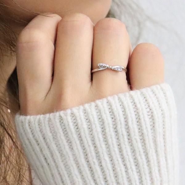 Jewelry i（ジュエリーアイ） 指輪 レディース ピンキーリング リボン