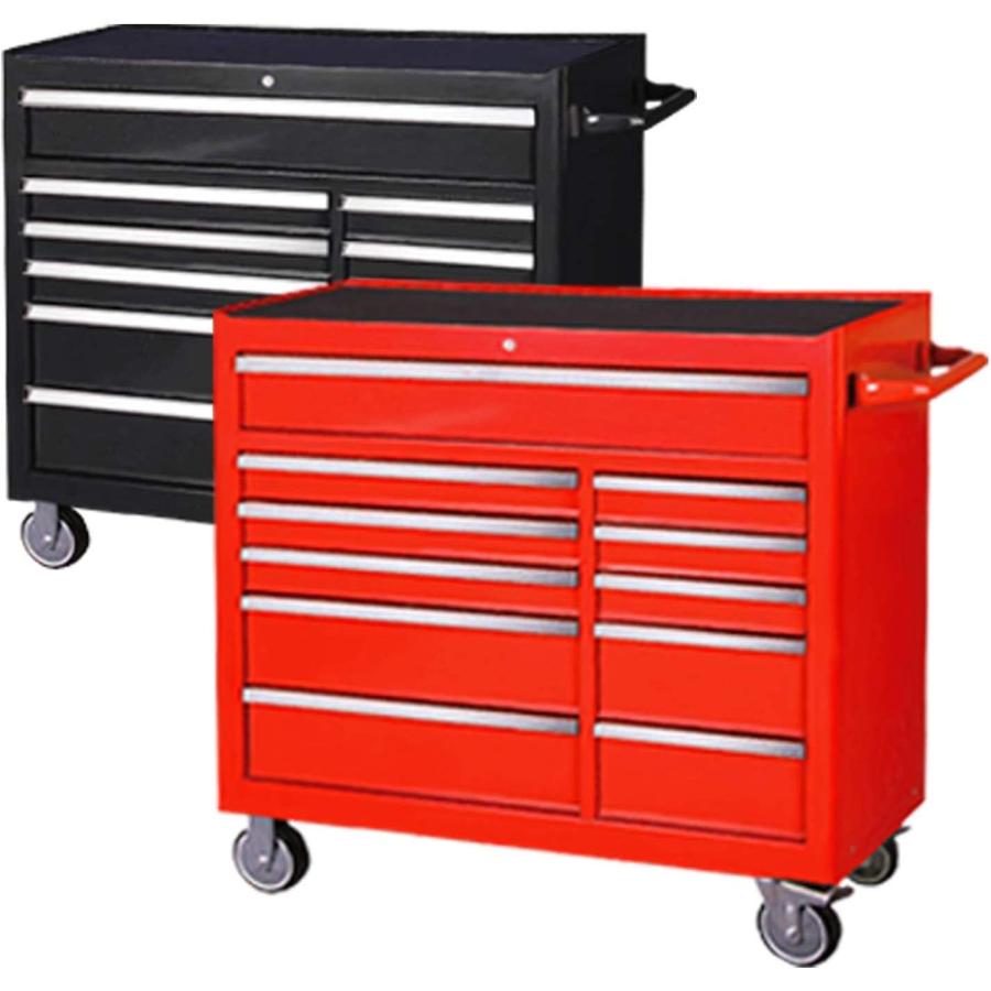 Duty Japan】 ワイドローラーキャビネット ベアリング式引き出し 黒