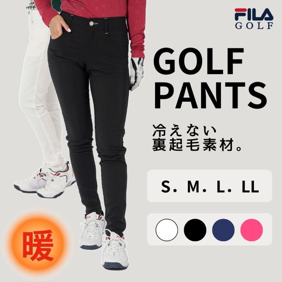 FILA GOLF レディース ゴルフ ストレッチロングパンツ 裏起毛 秋冬