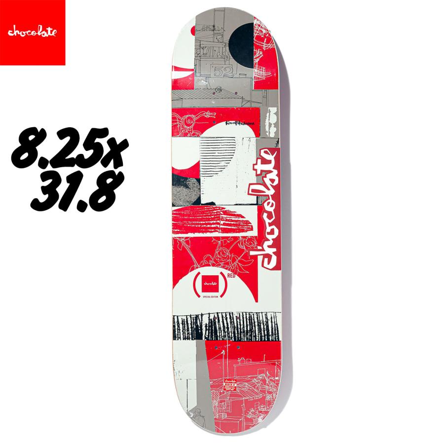 CHOCOLATE チョコレート 8.25インチ スケボー デッキ (RED) SPECIAL