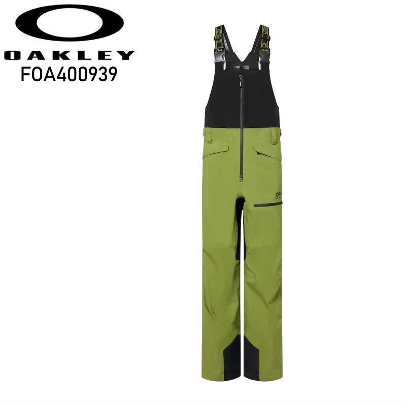 <新品>OAKLEY カーキ スノーボード　ビブパンツ　 Lサイズ 新品>OAKLEY カーキ スノーボード ビブパンツ Lサイズ Oakley - 新品