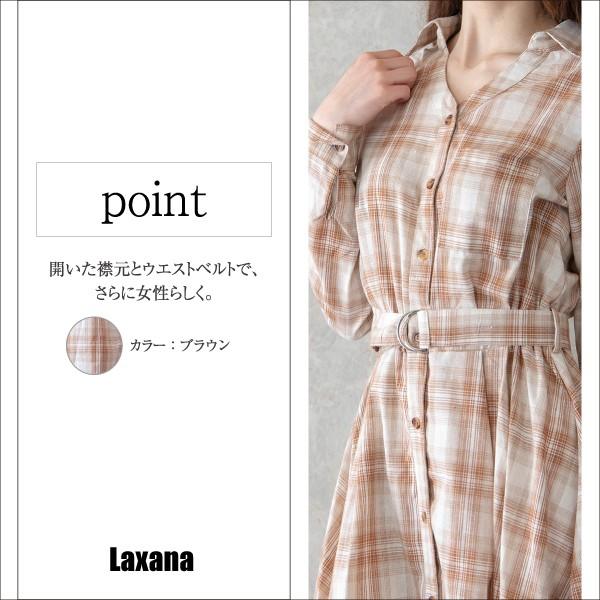 チェック柄シャツワンピース レディース ワンピース チェック シャツ