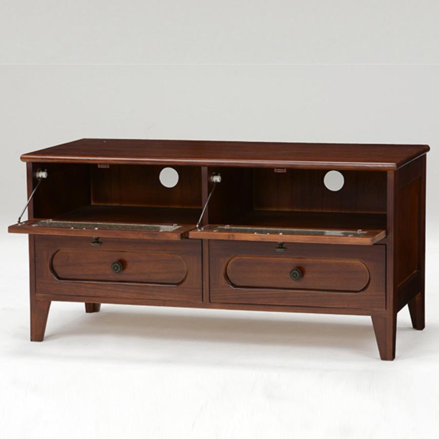 メンテ済】アンティークの収納棚 ローボード テレビ台 総桐 引出し2杯