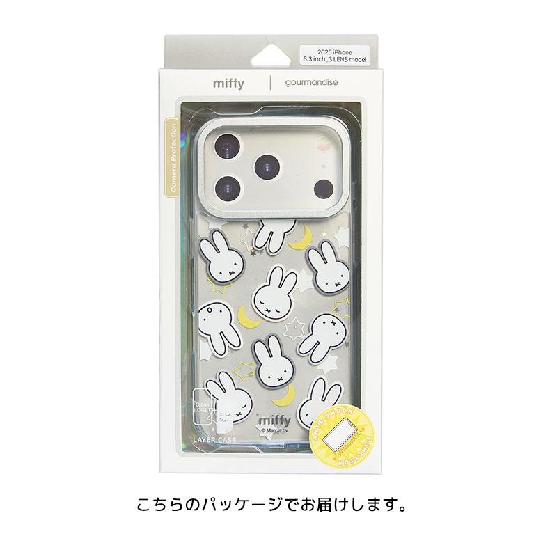 iPhone17Proケース ミッフィー Camera Frameクリアケース ソフトカバー