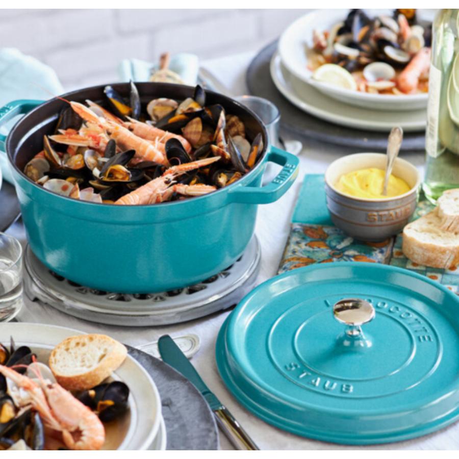 ストウブSTAUB完全限定希少廃盤色ミントココットラウンド10cm新品