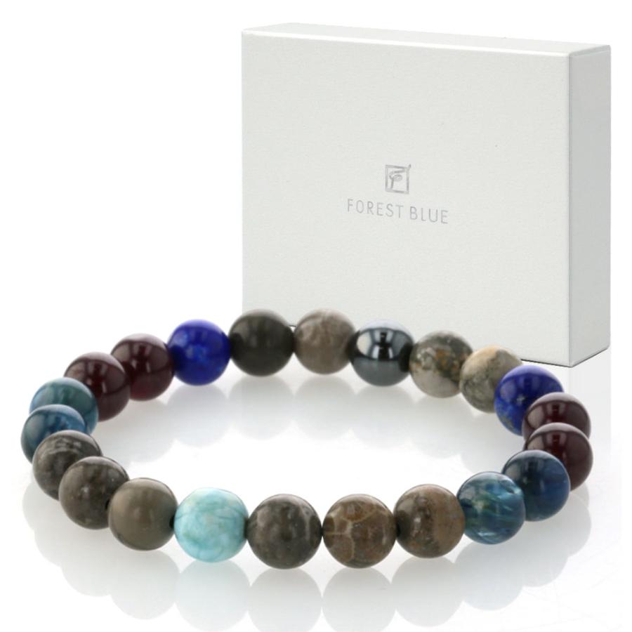 日本製 天然石 ラリマー ブレスレット パワーストーン アクセサリー