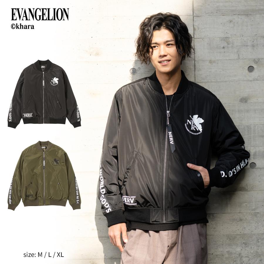 EVANGELION エヴァンゲリオン ジャケット メンズ プリント 撥水 長袖