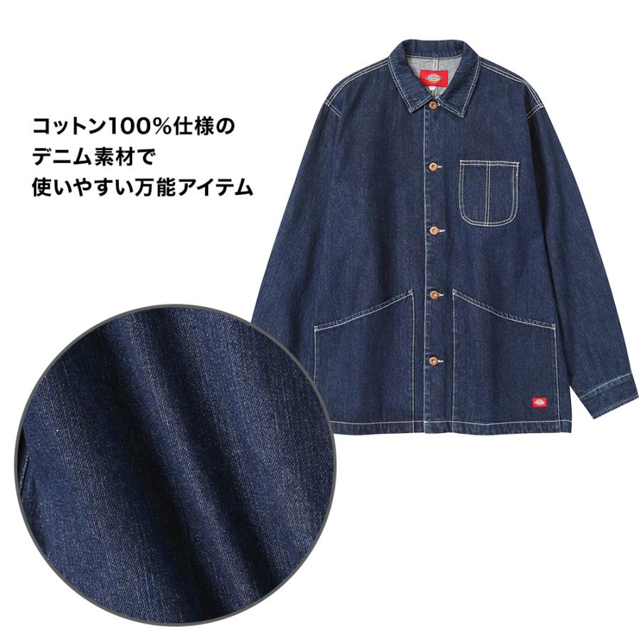 Dickies（ディッキーズ） カバーオール デニムジャケット メンズ 綿100