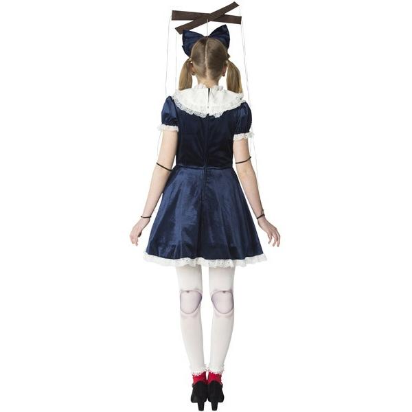 奉仕品 アンティークドール エリーゼブルー マリオネット 操り人形