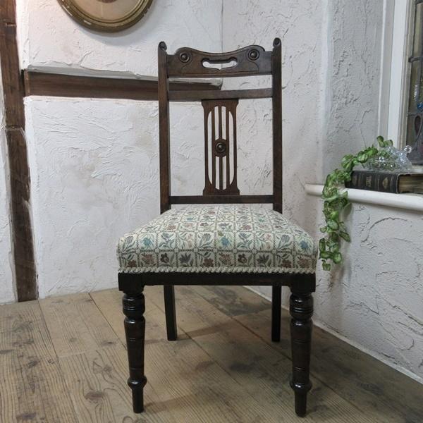 イギリス アンティーク 家具 ダイニングチェア 椅子 イス 木製 オーク