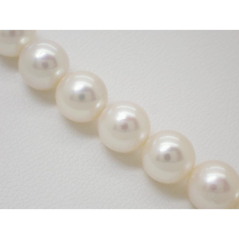 MIKIMOTO ミキモト K18WGクラスプ パールネックレス 8.5mm〜9mm