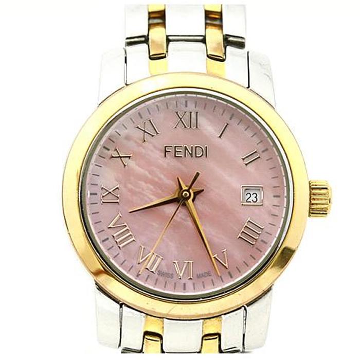 正規品【新品電池】FENDI 2100L/ダイヤ11P 動作良好 ピンクシェル