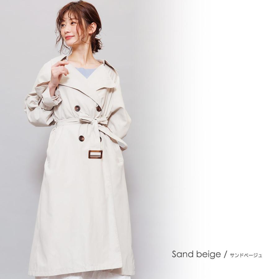 レディース アウター キャンディスリーブ トレンチコート スプリング
