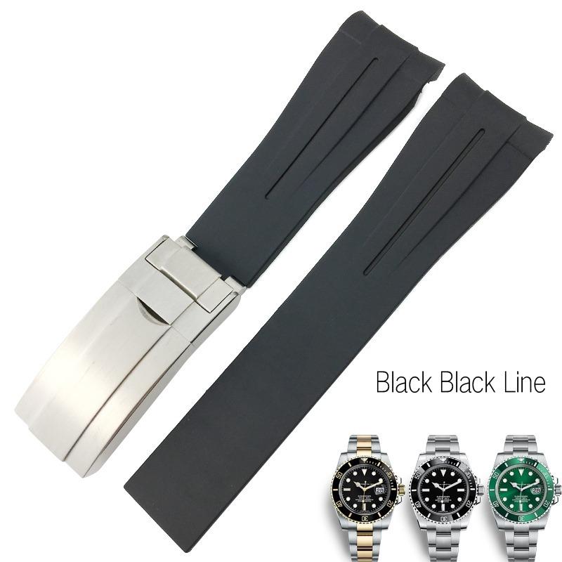 互換品】ロレックス ROLEX 互換 腕時計 ラバーベルト バックル付き