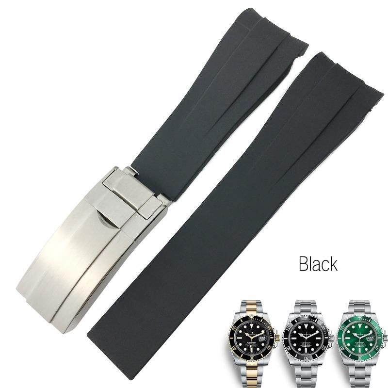 互換品】ロレックス ROLEX 互換 腕時計 ラバーベルト バックル付き