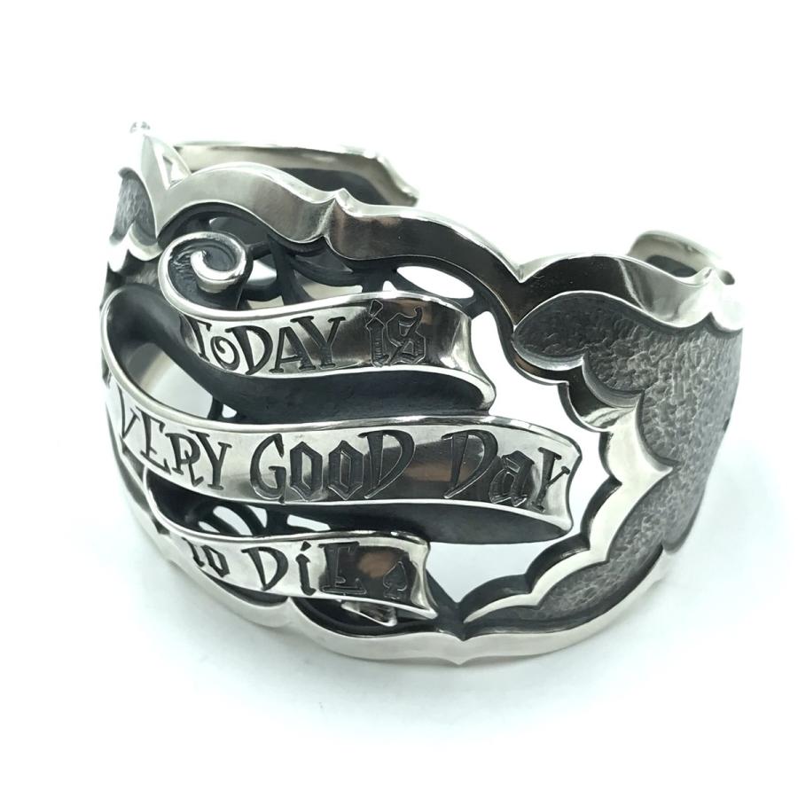 Rat Race（ラットレース） シルバー メッセージオンリボン バングル